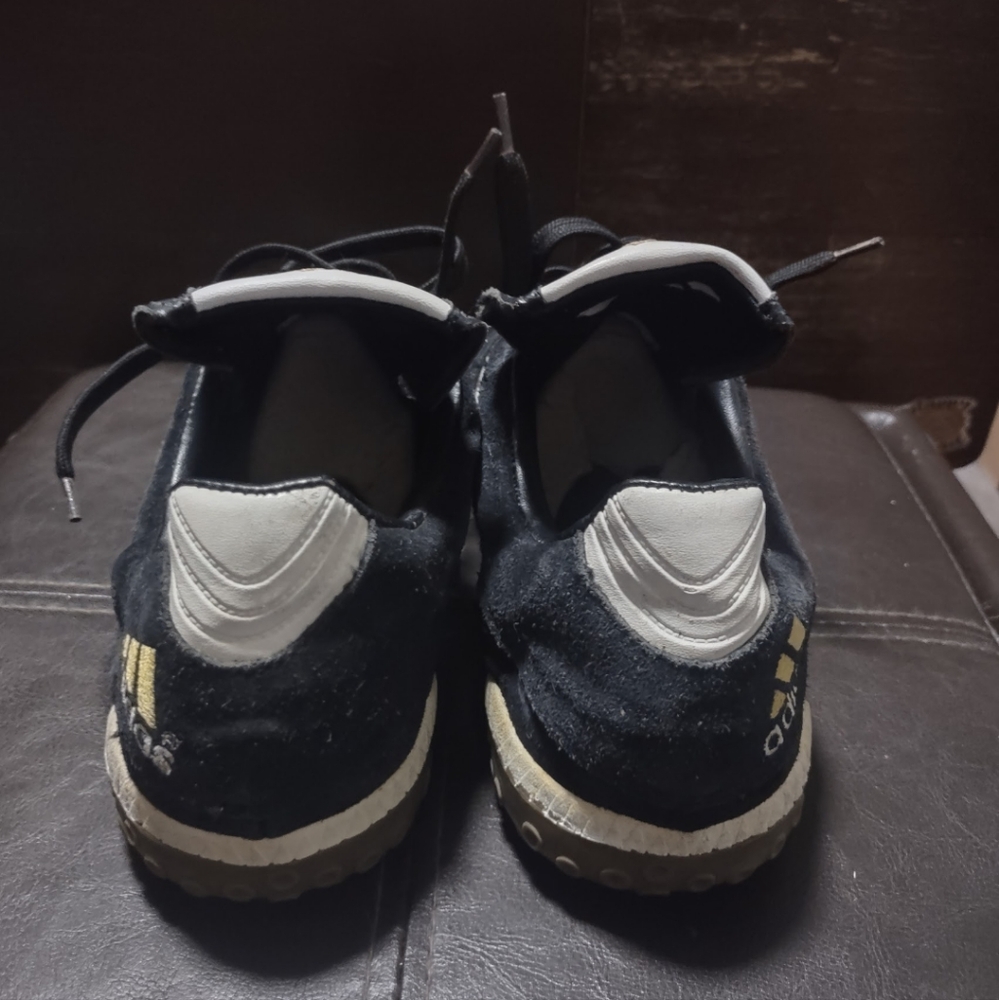 Adidas Indoor Shoes Vintage Men's Black Sneakers - Picture 4 of 8
